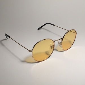 *RARE* Diff Eyewear Sage Sunglasses 49mm Gold/Yellow